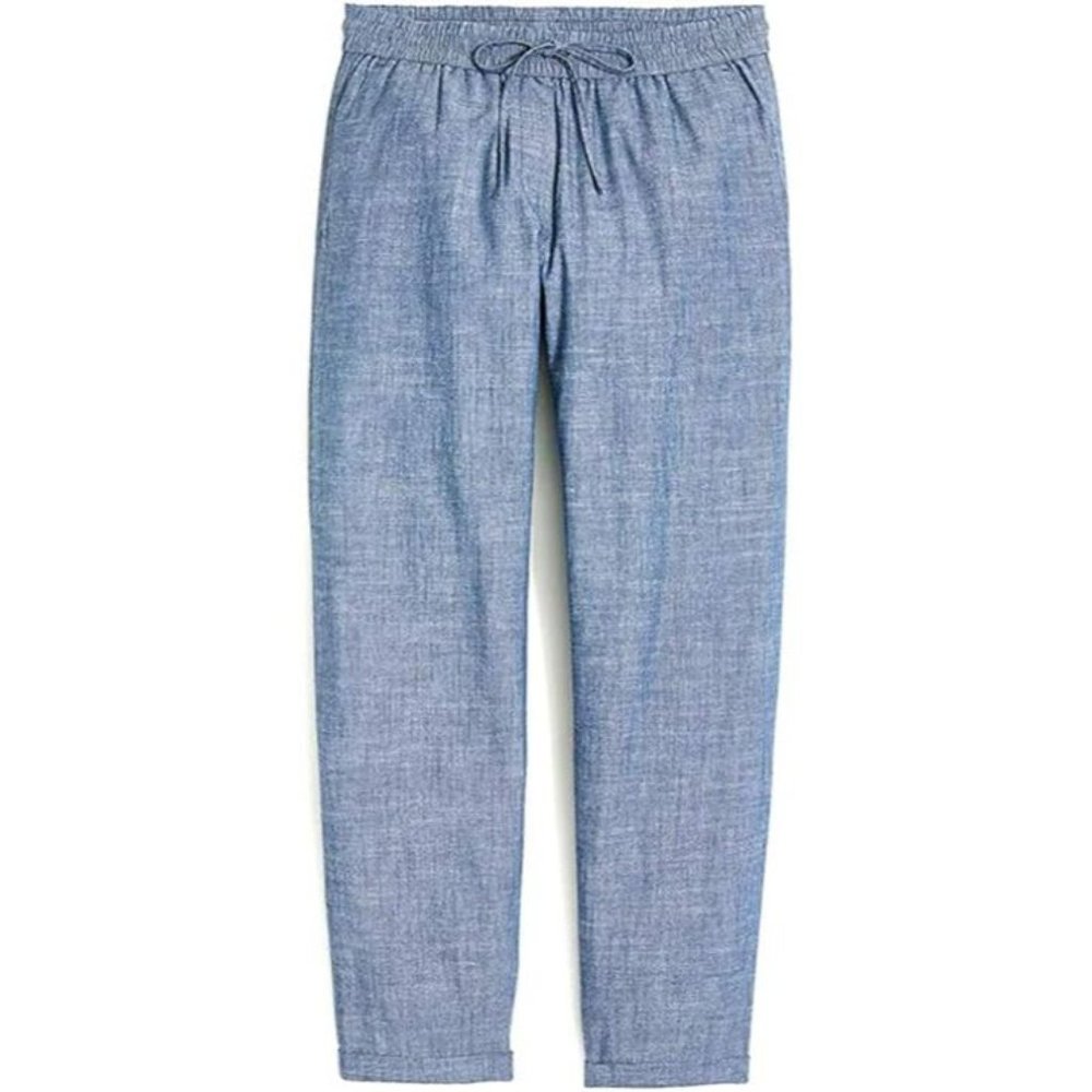 NWT J. Crew Chambray Denim Joggers Size 00